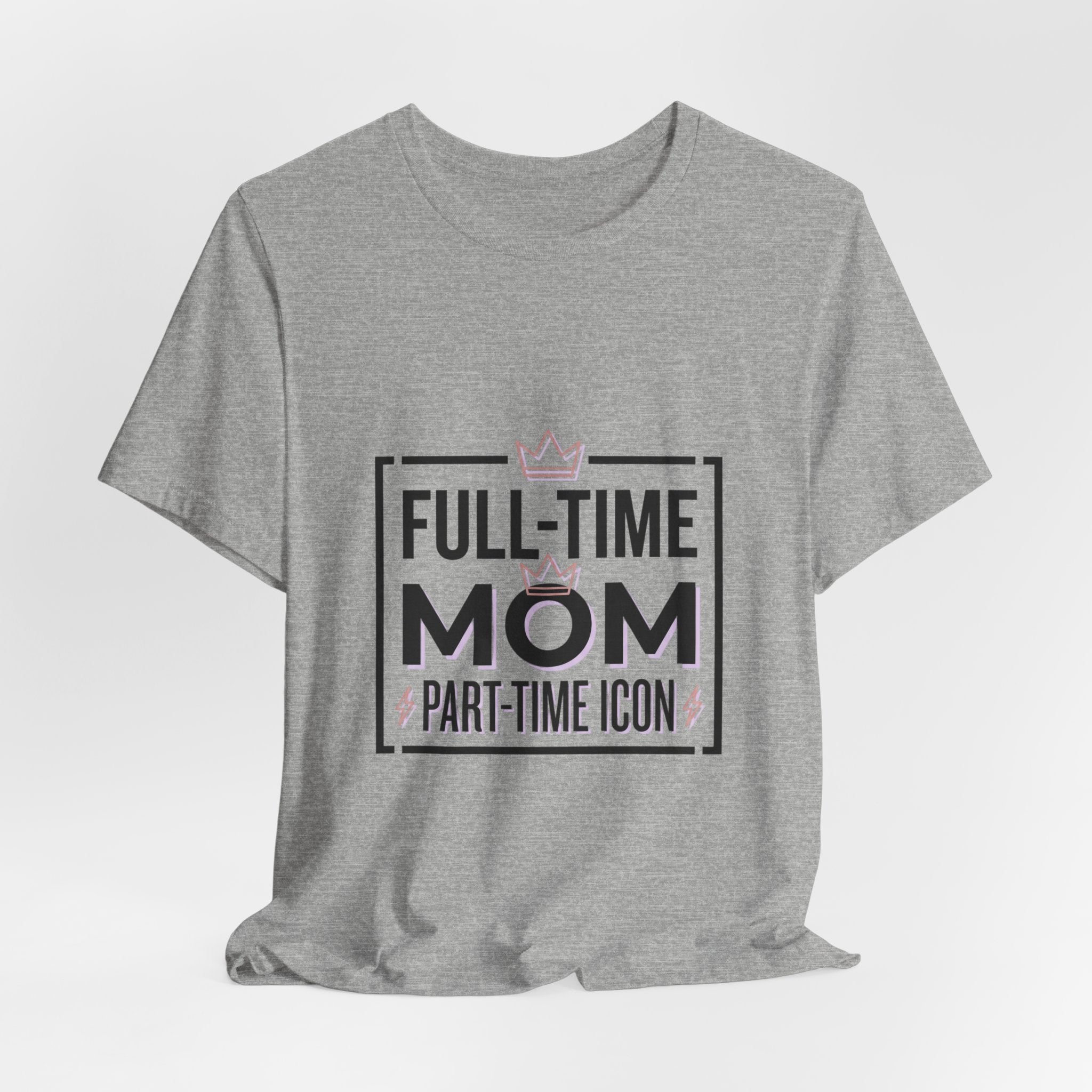 Full-Time Mom Part-Time Icon Tee | minimalist mom shirt, streetwear mom