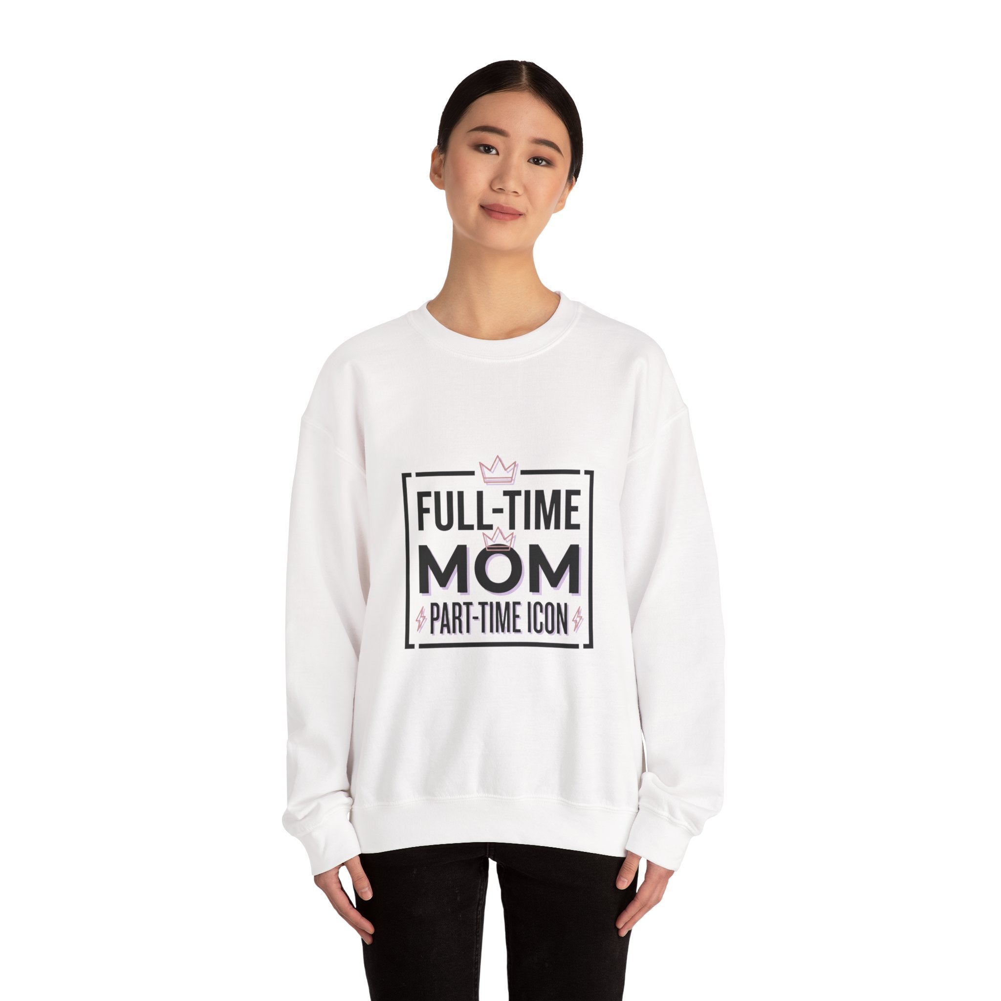 Full-Time Mom Crewneck Sweatshirt | mom life, streetwear mom