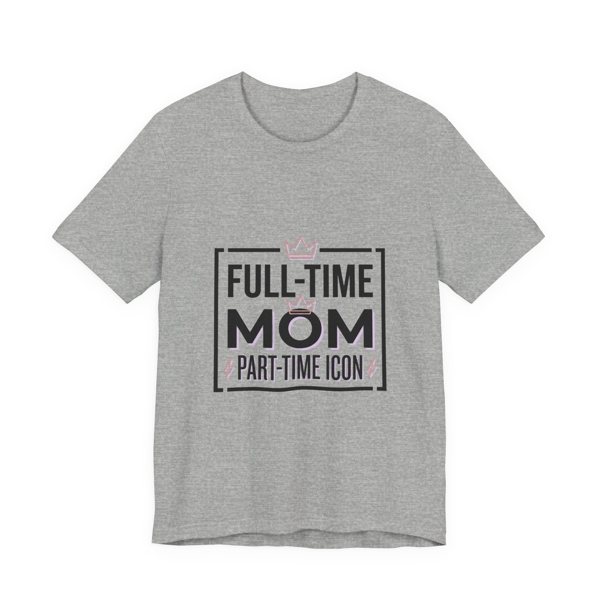 Full-Time Mom Part-Time Icon Tee | minimalist mom shirt, streetwear mom
